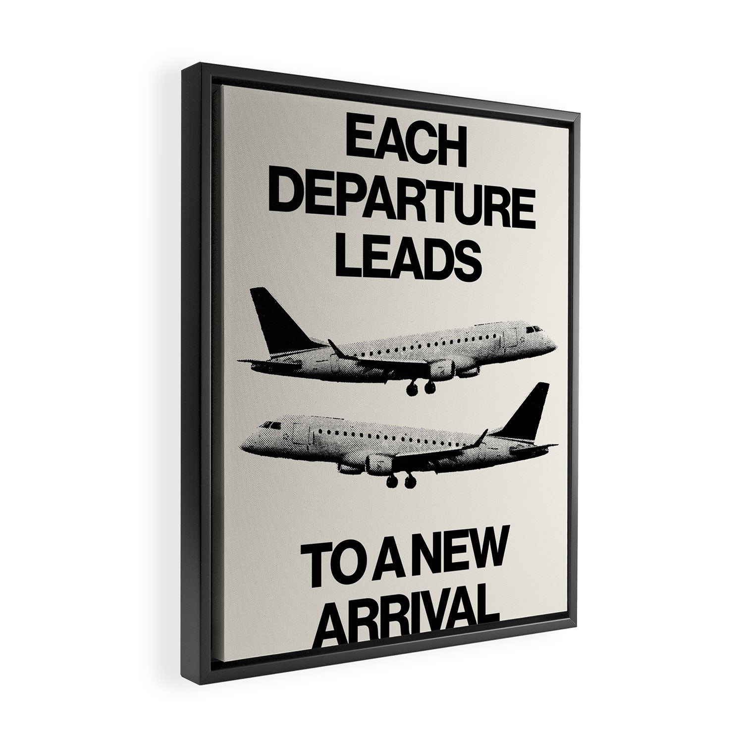 Each Departure Framed Canvas Print Gallery Image 2