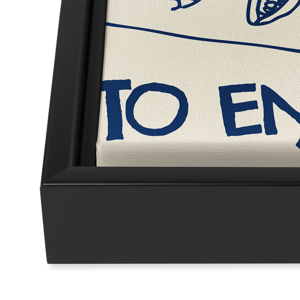 Enjoy It Framed Canvas Print Gallery Image 3