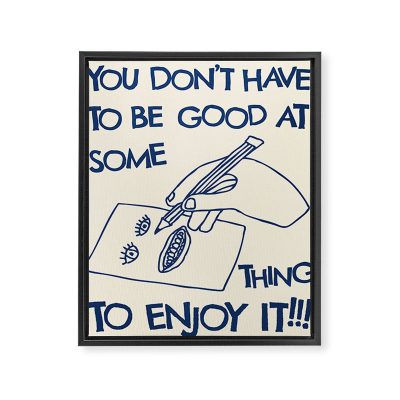 Enjoy It Framed Canvas Print Gallery Image 6