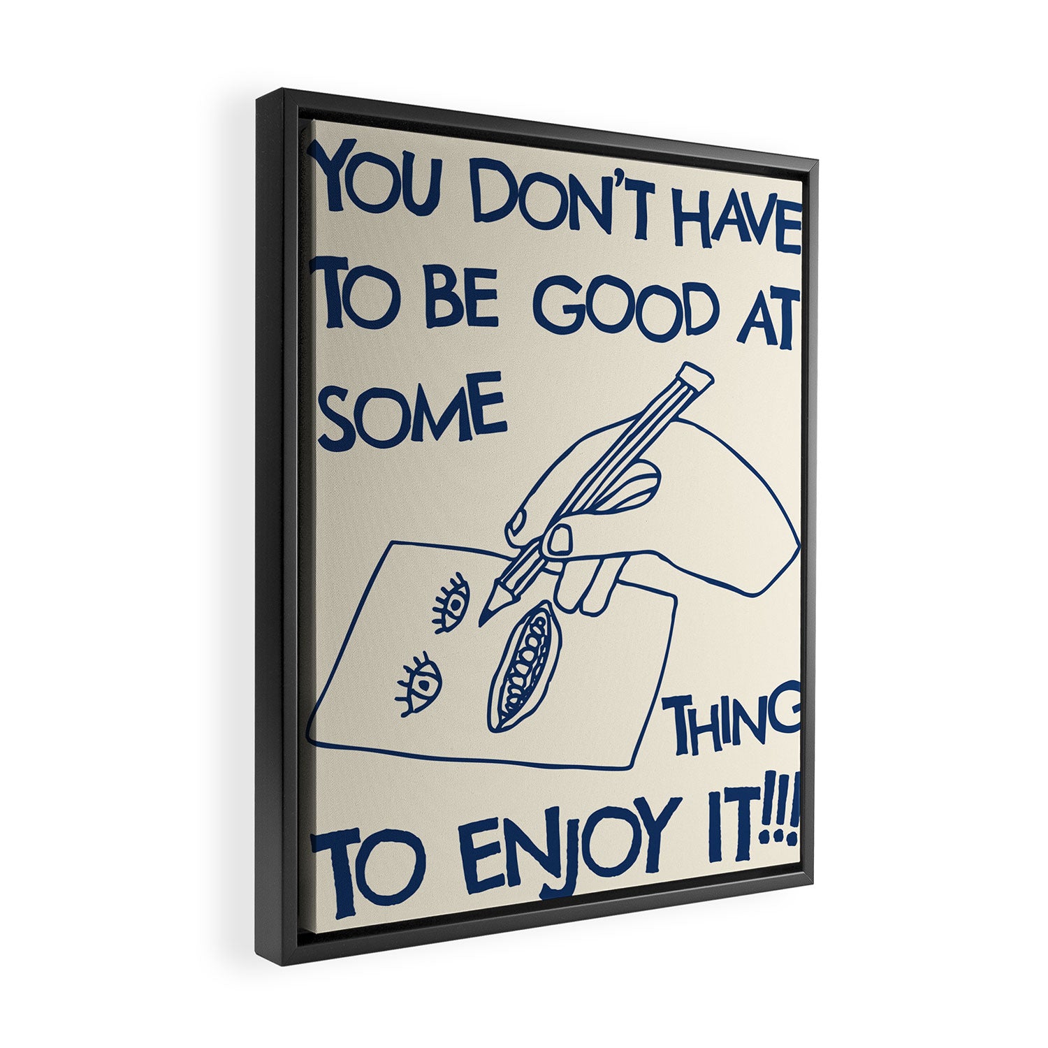 Enjoy It Framed Canvas Print Gallery Image 2
