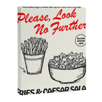 Fries & Caesar Salad Canvas Print Gallery Image 6