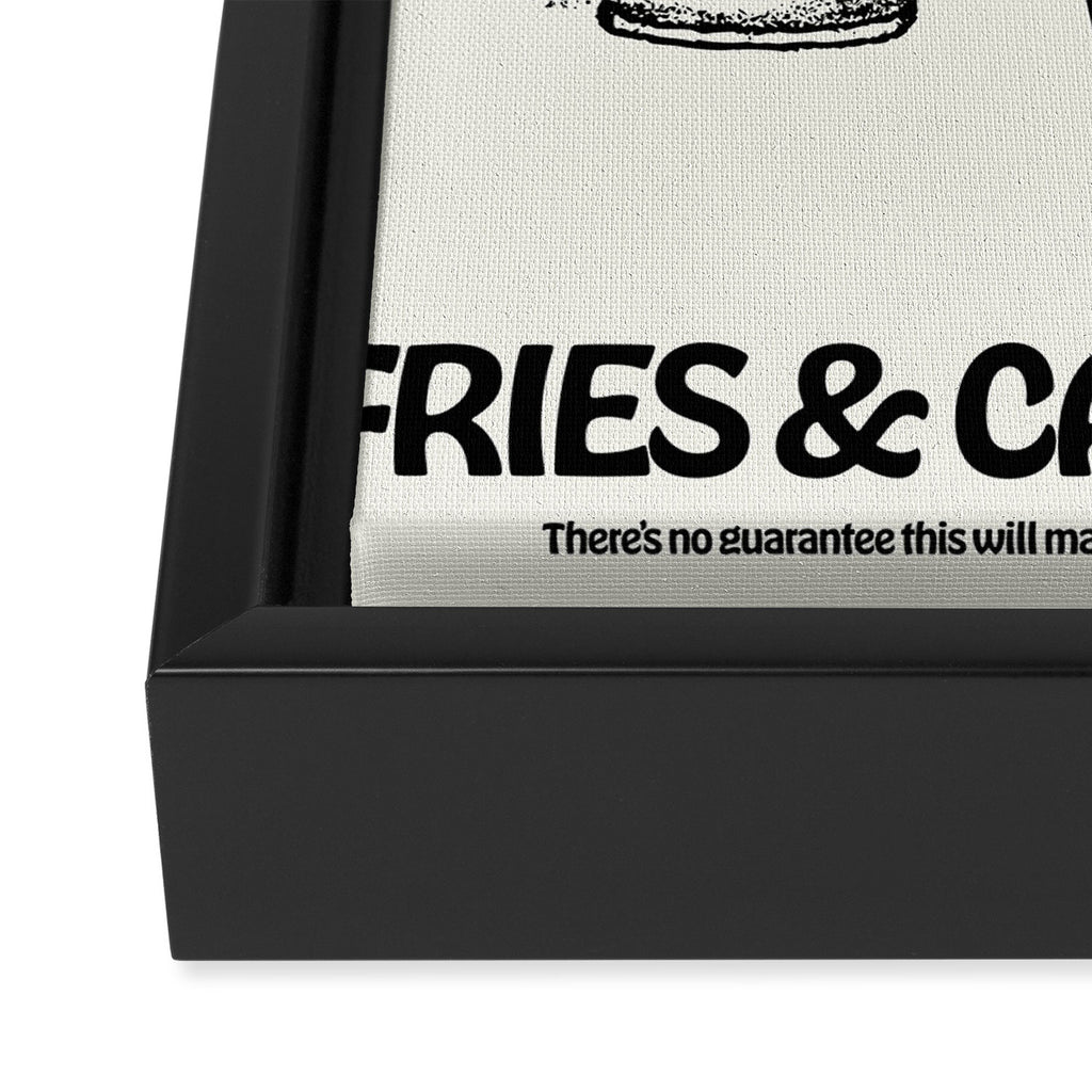 Fries & Caesar Salad Framed Canvas Print Gallery Image 3