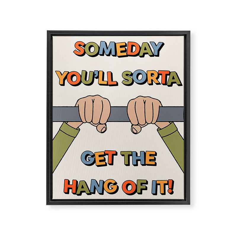 Get The Hang Of It Framed Canvas Print Gallery Image 6
