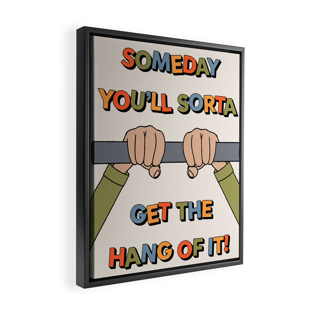 Get The Hang Of It Framed Canvas Print Gallery Image 2