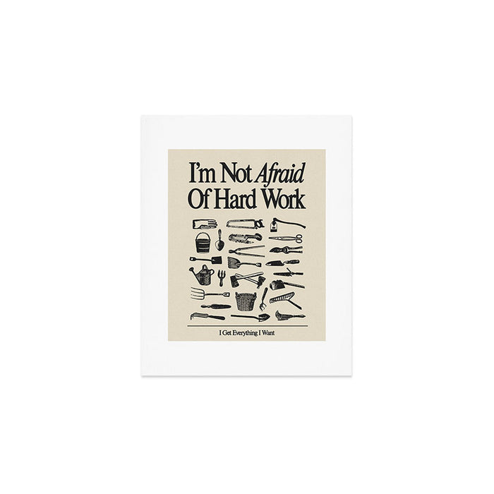 Hard Work Art Print Gallery Image 1