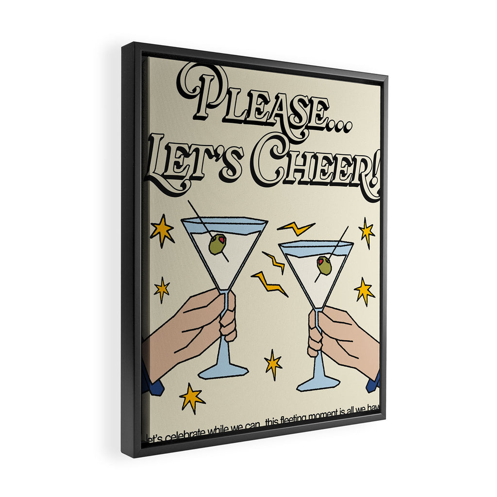 Let's Cheer! Framed Canvas Print Gallery Image 2