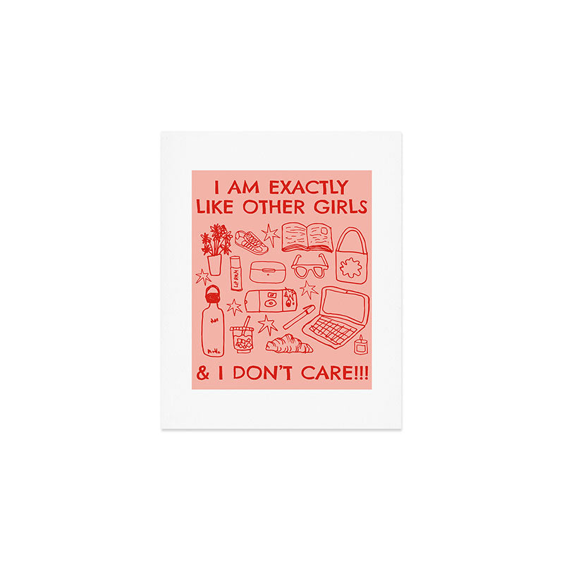 Like Other Girls Art Print Gallery Image 1