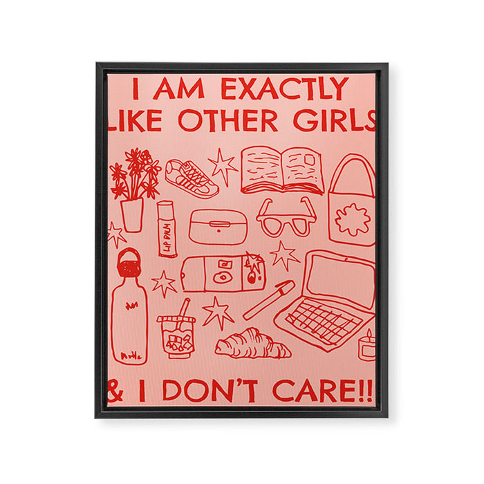 Like Other Girls Framed Canvas Print Gallery Image 1