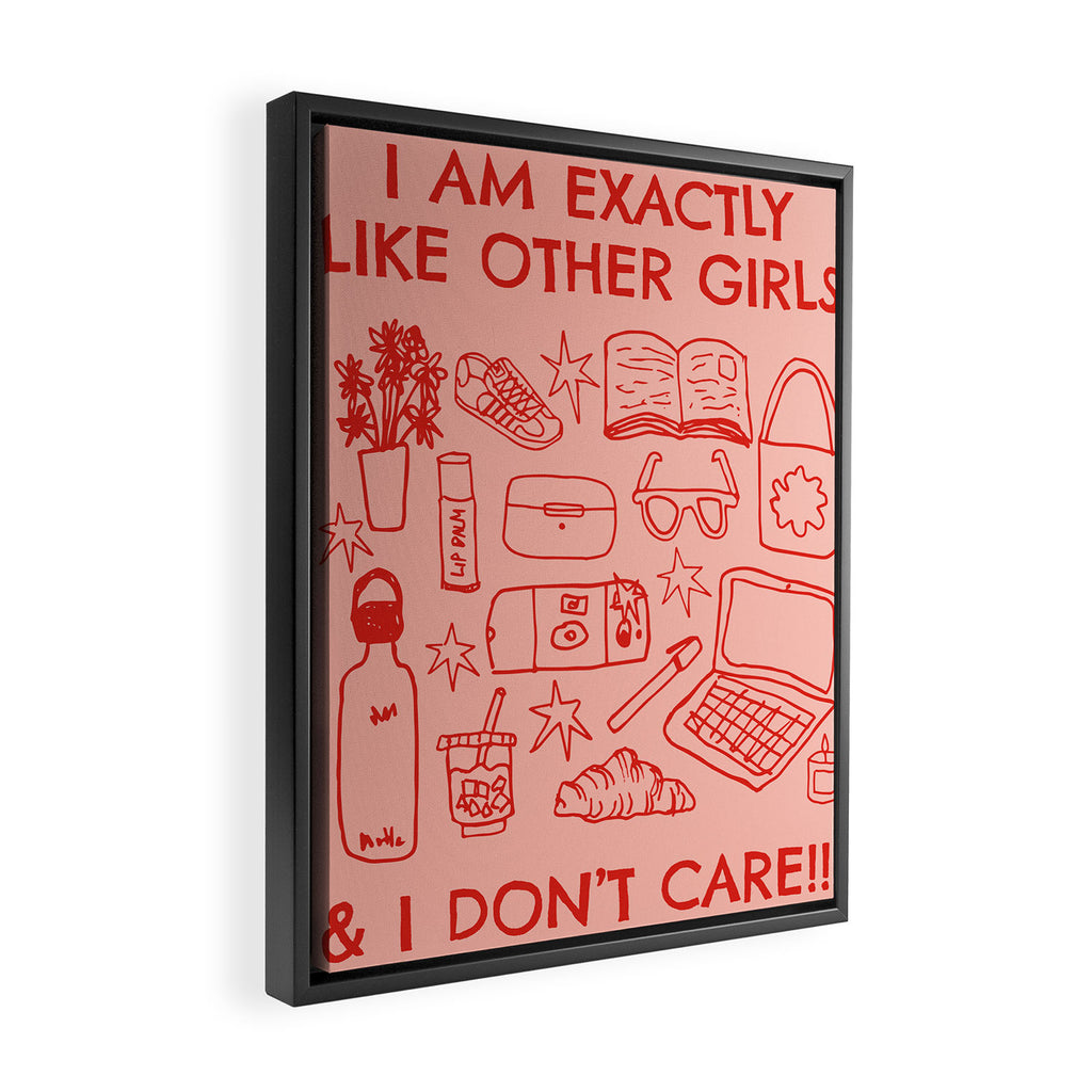 Like Other Girls Framed Canvas Print Gallery Image 2