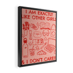 Like Other Girls Framed Canvas Print Gallery Image 2