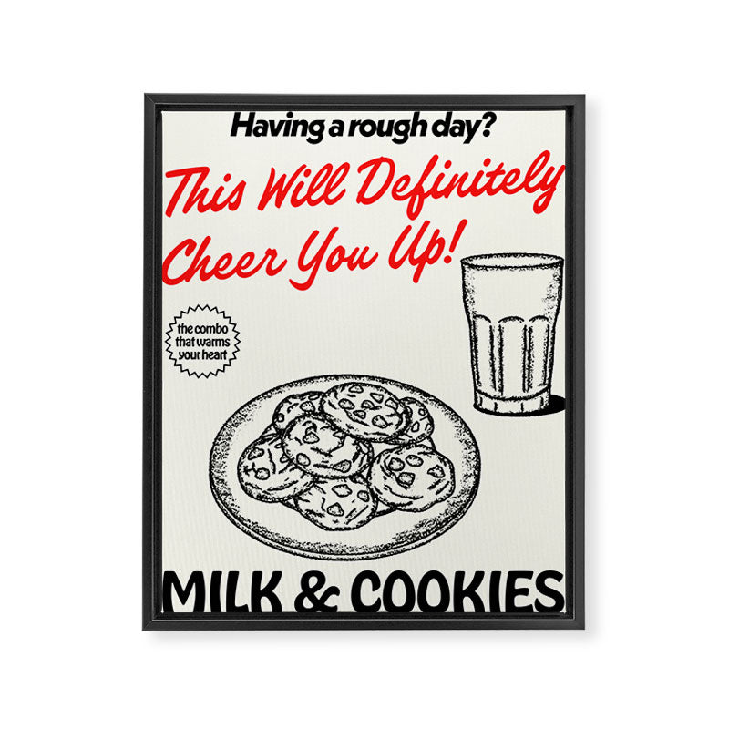 Milk & Cookies Framed Canvas Print Gallery Image 6