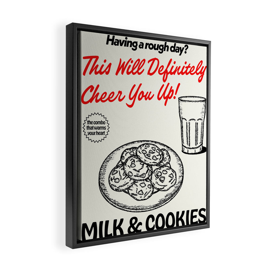 Milk & Cookies Framed Canvas Print Gallery Image 2