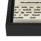 Oh, Bread Framed Canvas Print Gallery Image 3