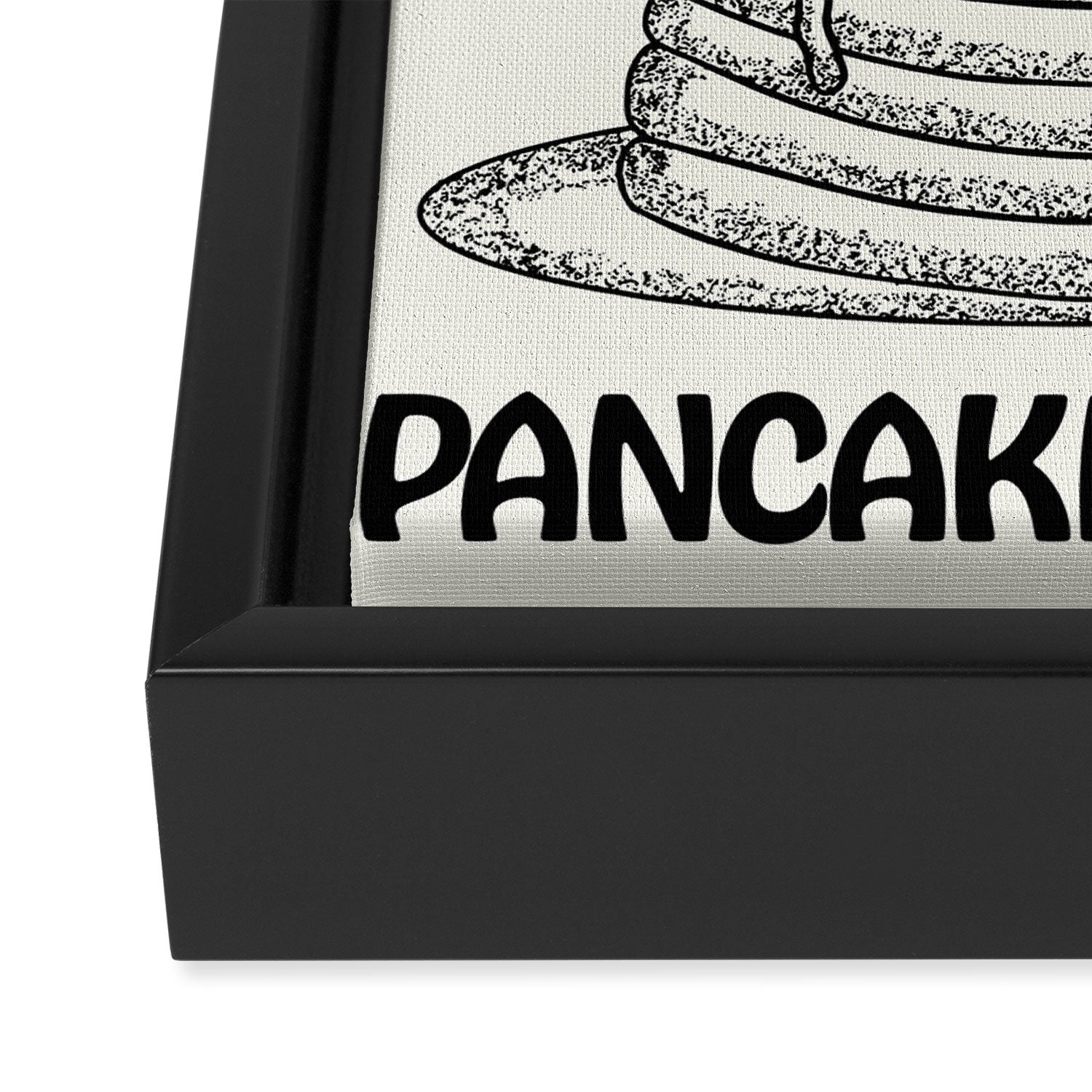Pancakes & Syrup Framed Canvas Print Gallery Image 3