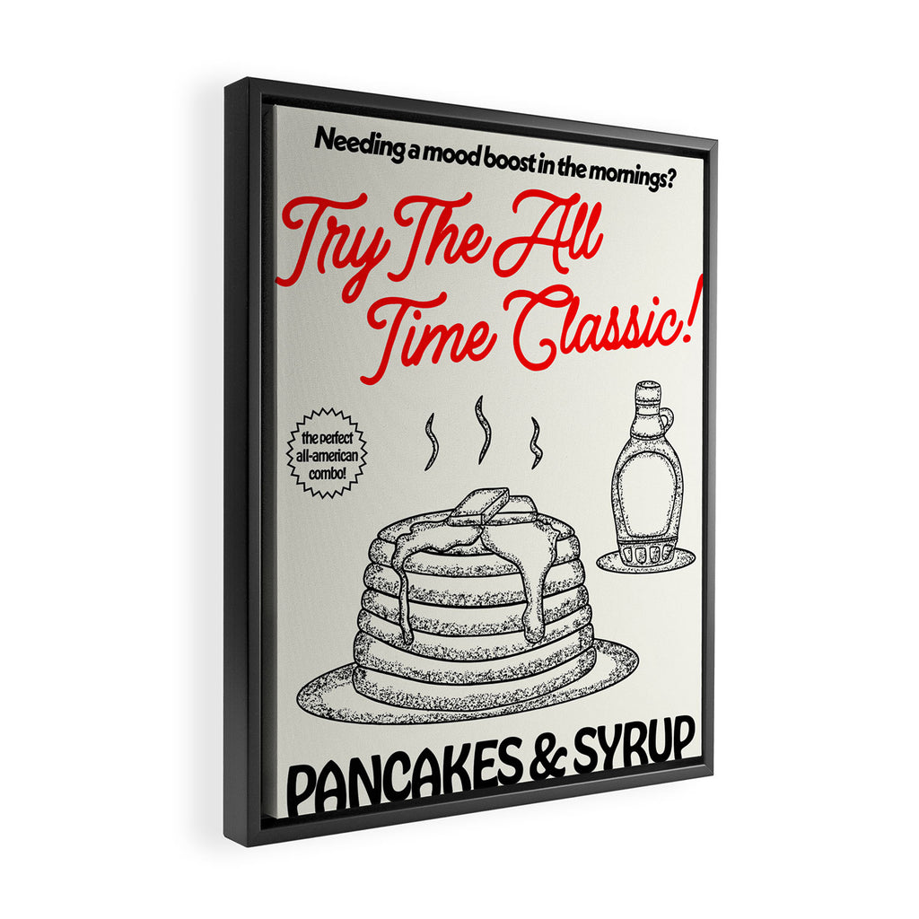Pancakes & Syrup Framed Canvas Print Gallery Image 2