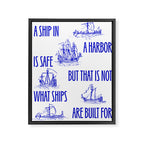 Ships Framed Canvas Print Gallery Image 6