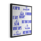 Ships Framed Canvas Print Gallery Image 2