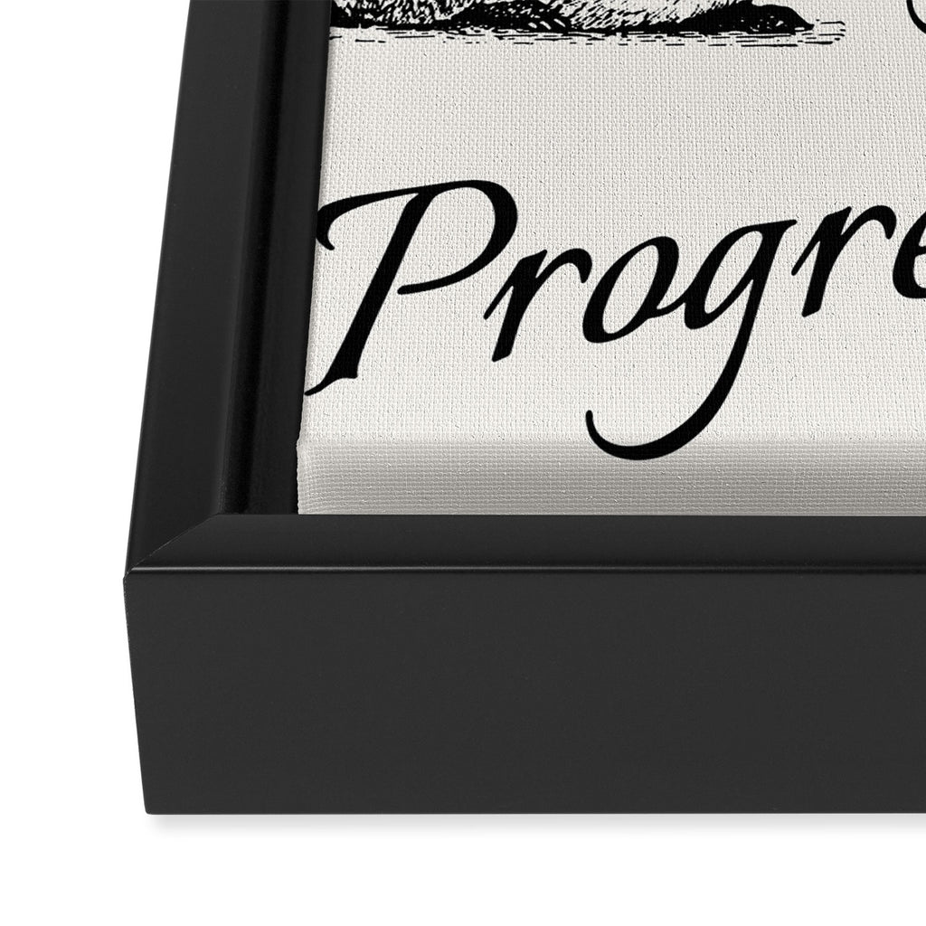 Slow Progress Framed Canvas Print Gallery Image 3
