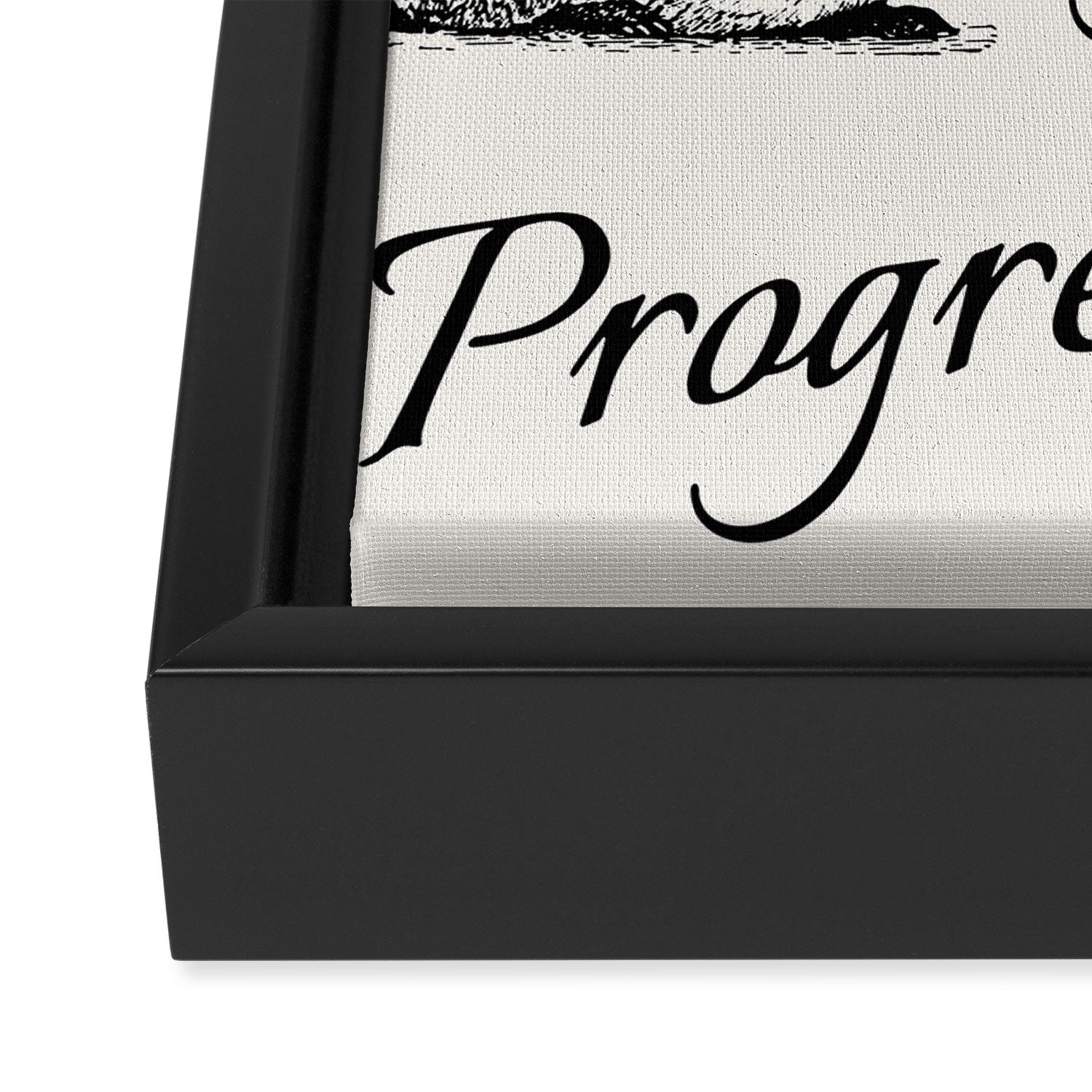 Slow Progress Framed Canvas Print Gallery Image 3