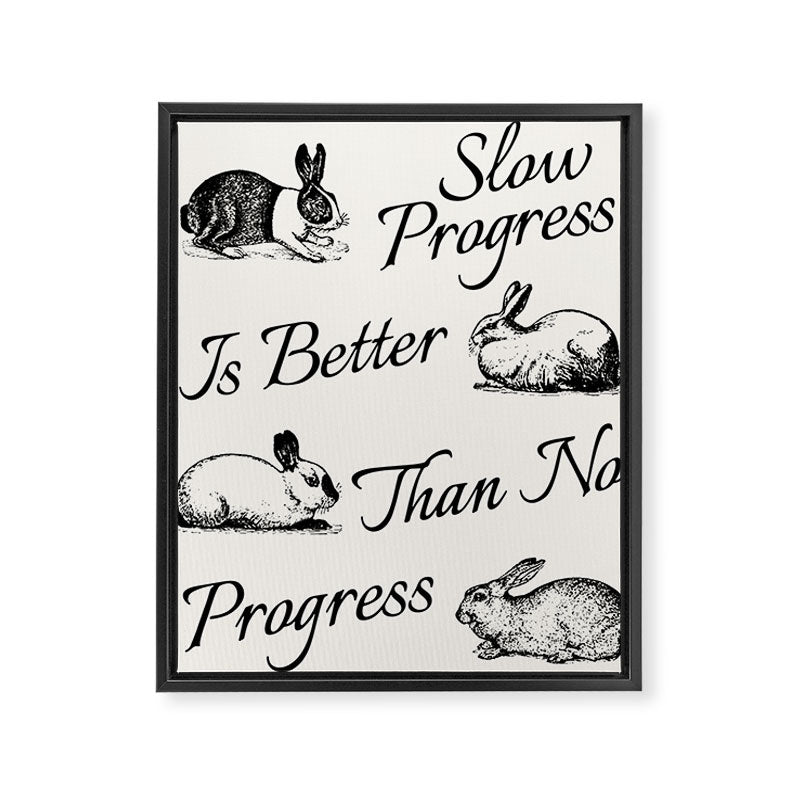 Slow Progress Framed Canvas Print Gallery Image 6