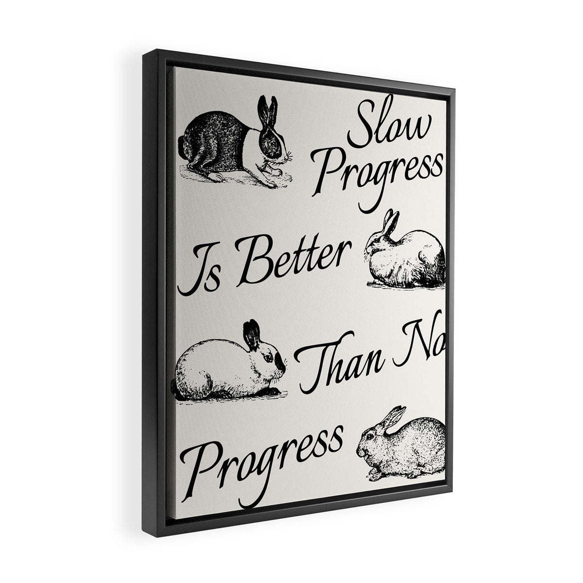 Slow Progress Framed Canvas Print Gallery Image 2