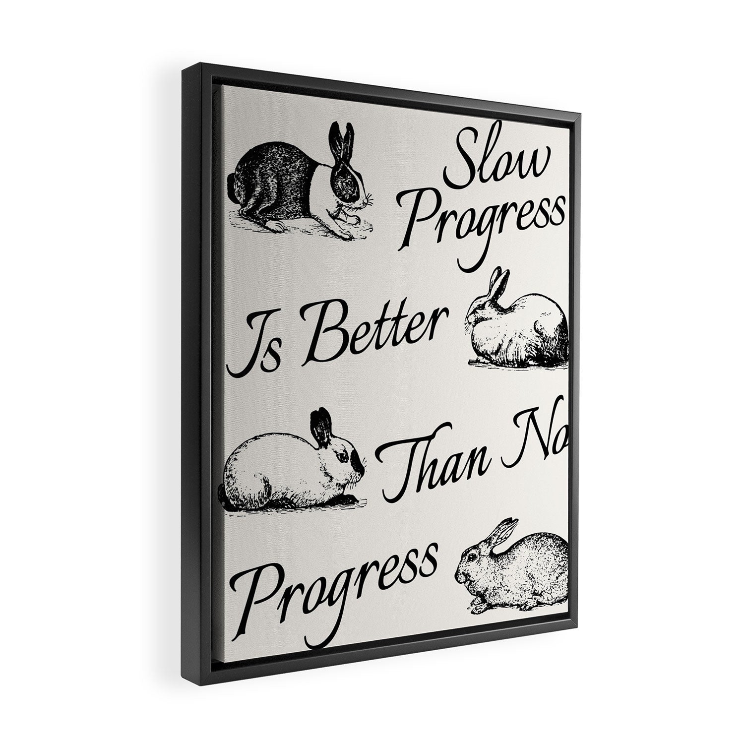 Slow Progress Framed Canvas Print Gallery Image 2