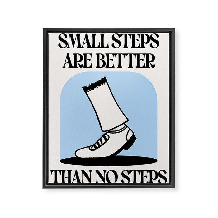 Small Steps Framed Canvas Print Gallery Image 1