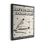 Start Over Framed Canvas Print Gallery Image 2