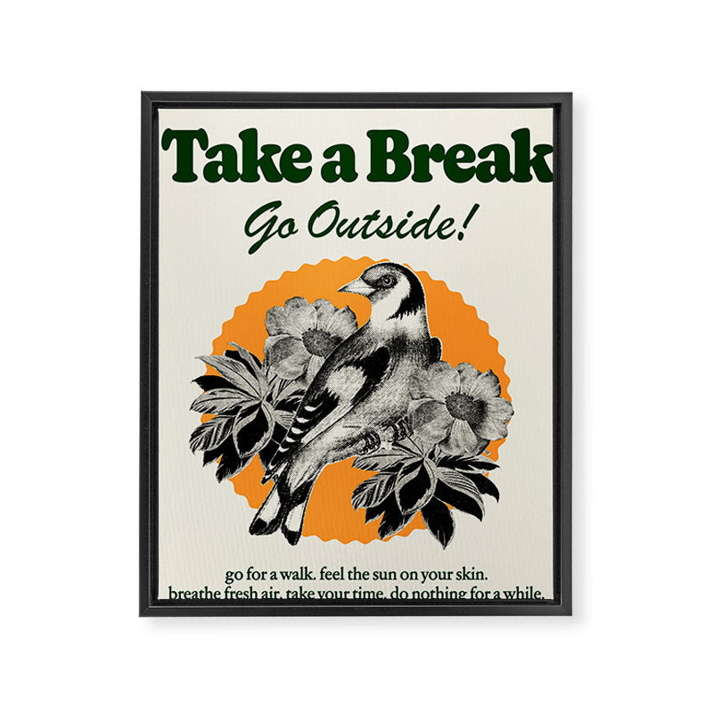 Take A Break Framed Canvas Print Gallery Image 6