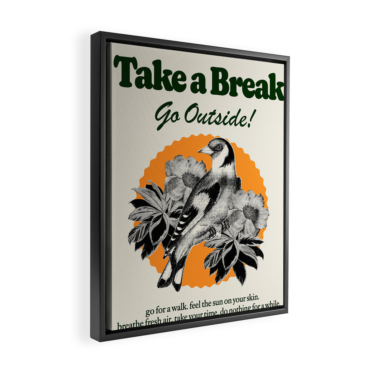 Take A Break Framed Canvas Print Gallery Image 2