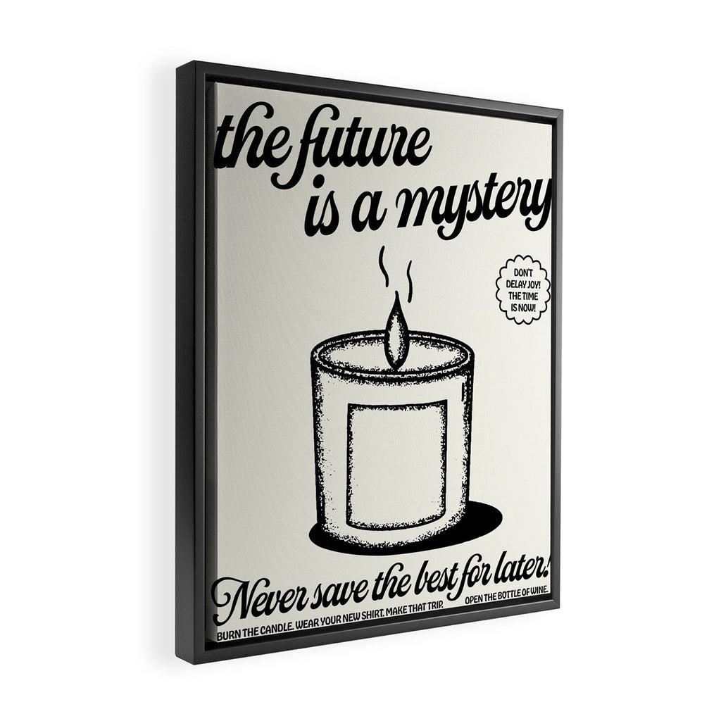 The Future Is A Mystery Framed Canvas Print Gallery Image 2