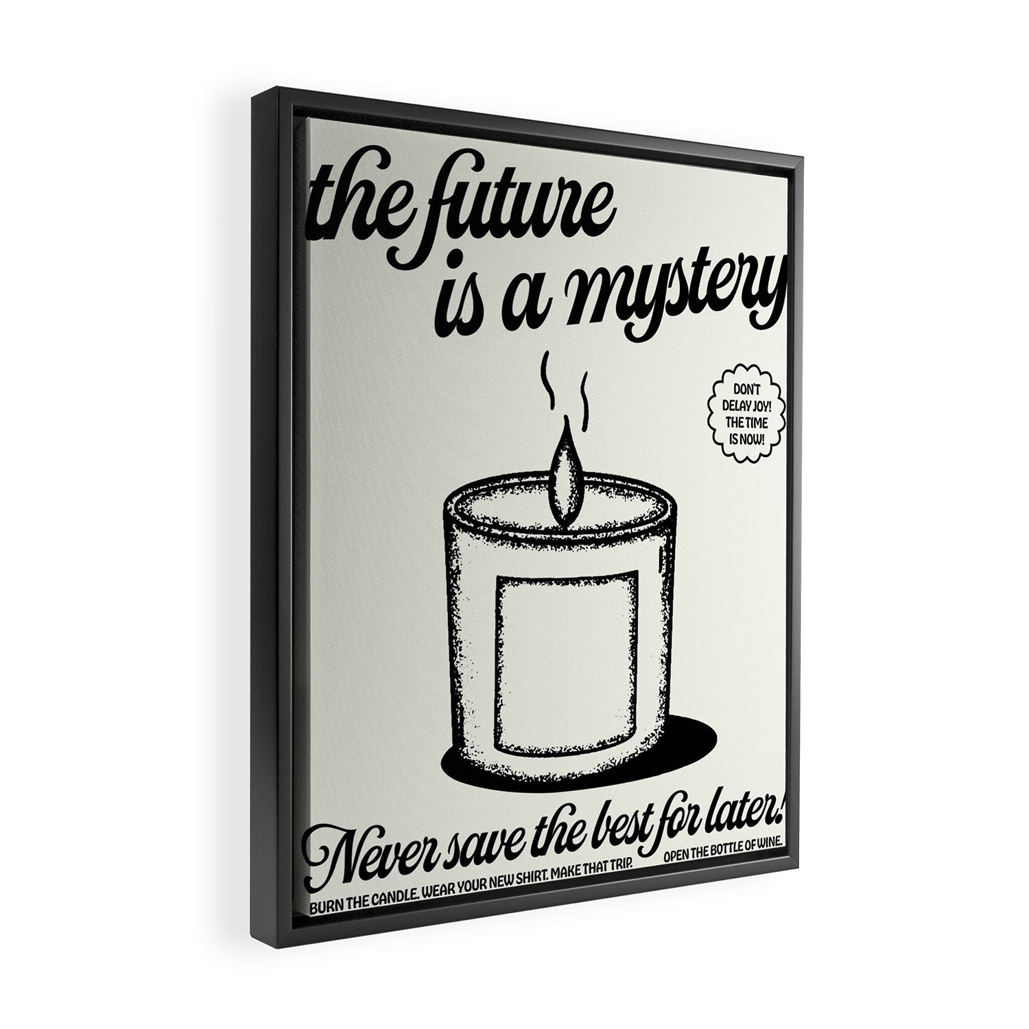 The Future Is A Mystery Framed Canvas Print Gallery Image 2
