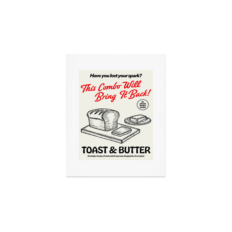 Toast and Butter Art Print Gallery Image 1
