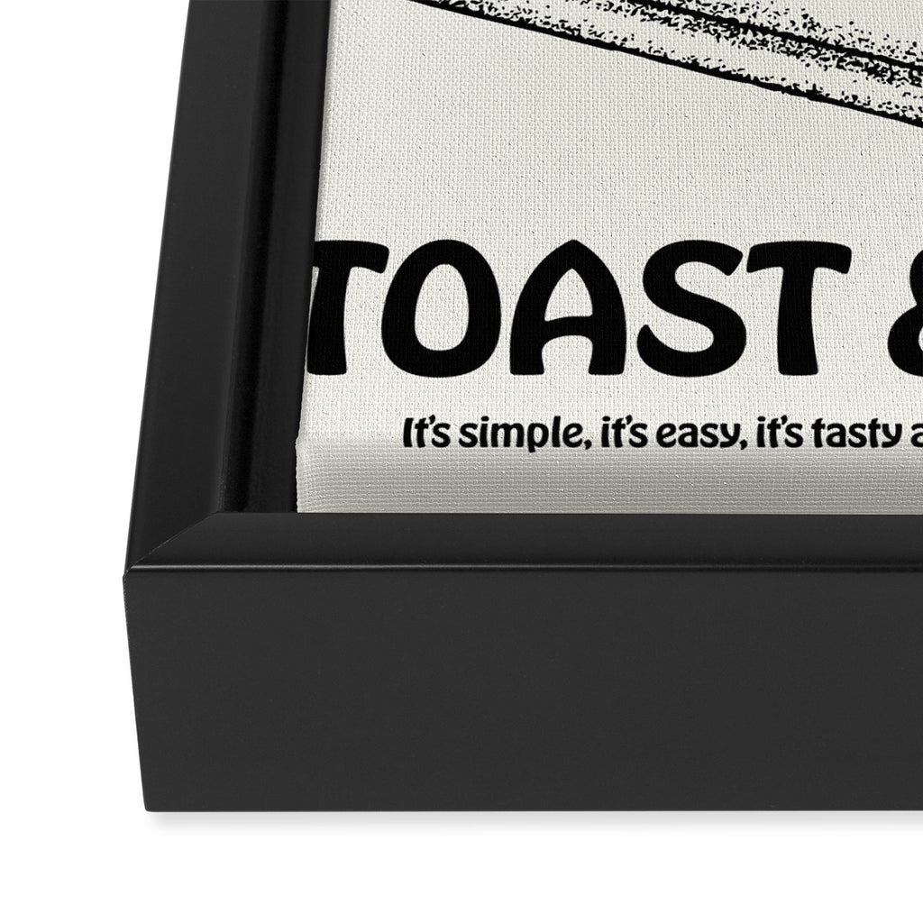 Toast and Butter Framed Canvas Print Gallery Image 3