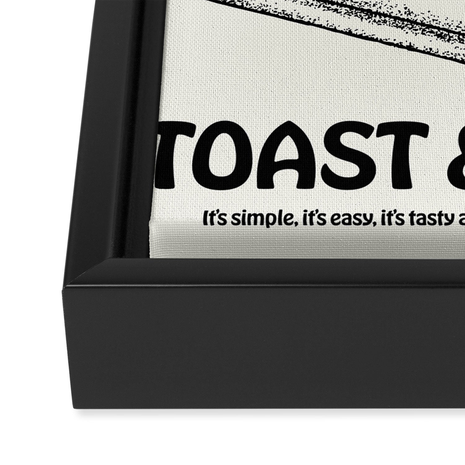 Toast and Butter Framed Canvas Print Gallery Image 3
