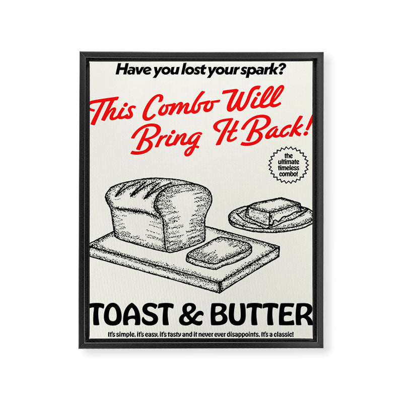 Toast and Butter Framed Canvas Print Gallery Image 6