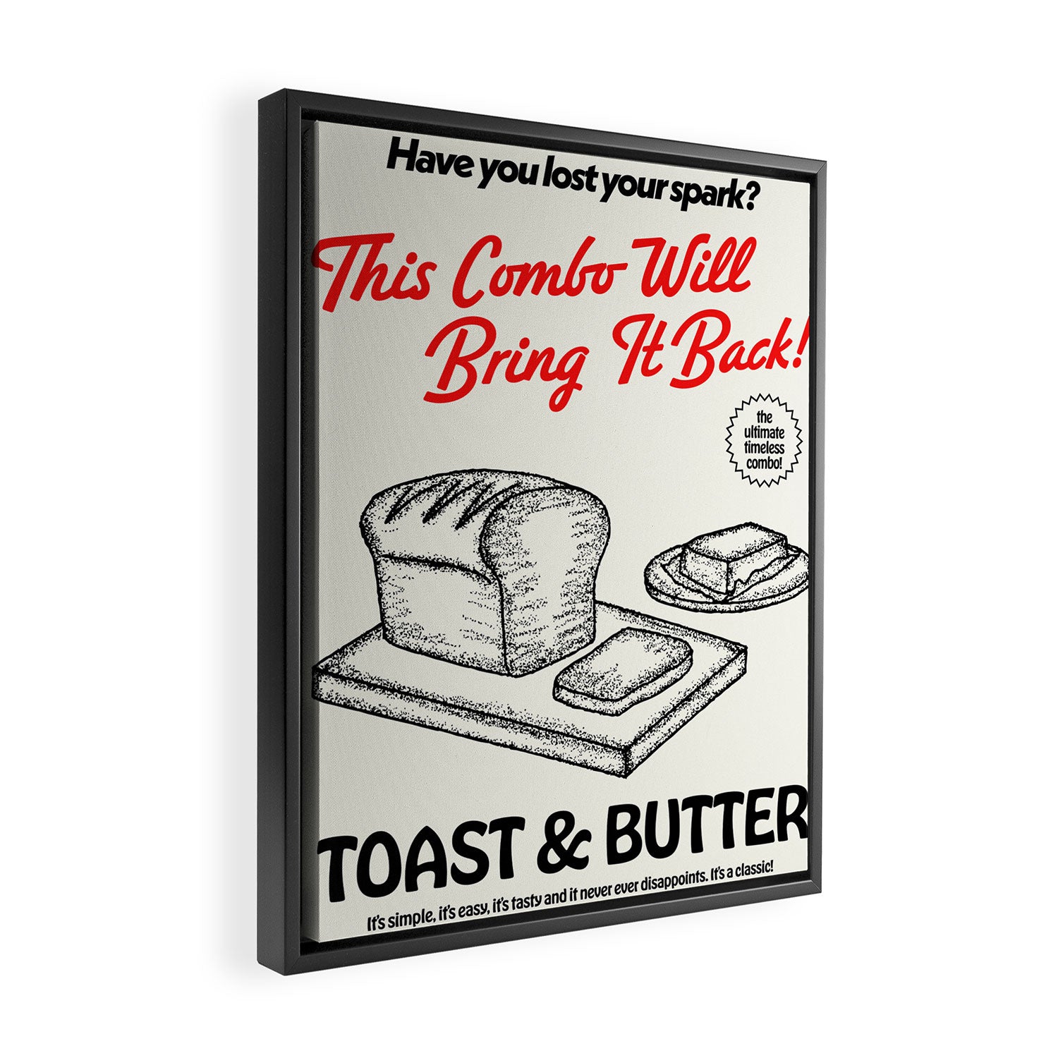 Toast and Butter Framed Canvas Print Gallery Image 2