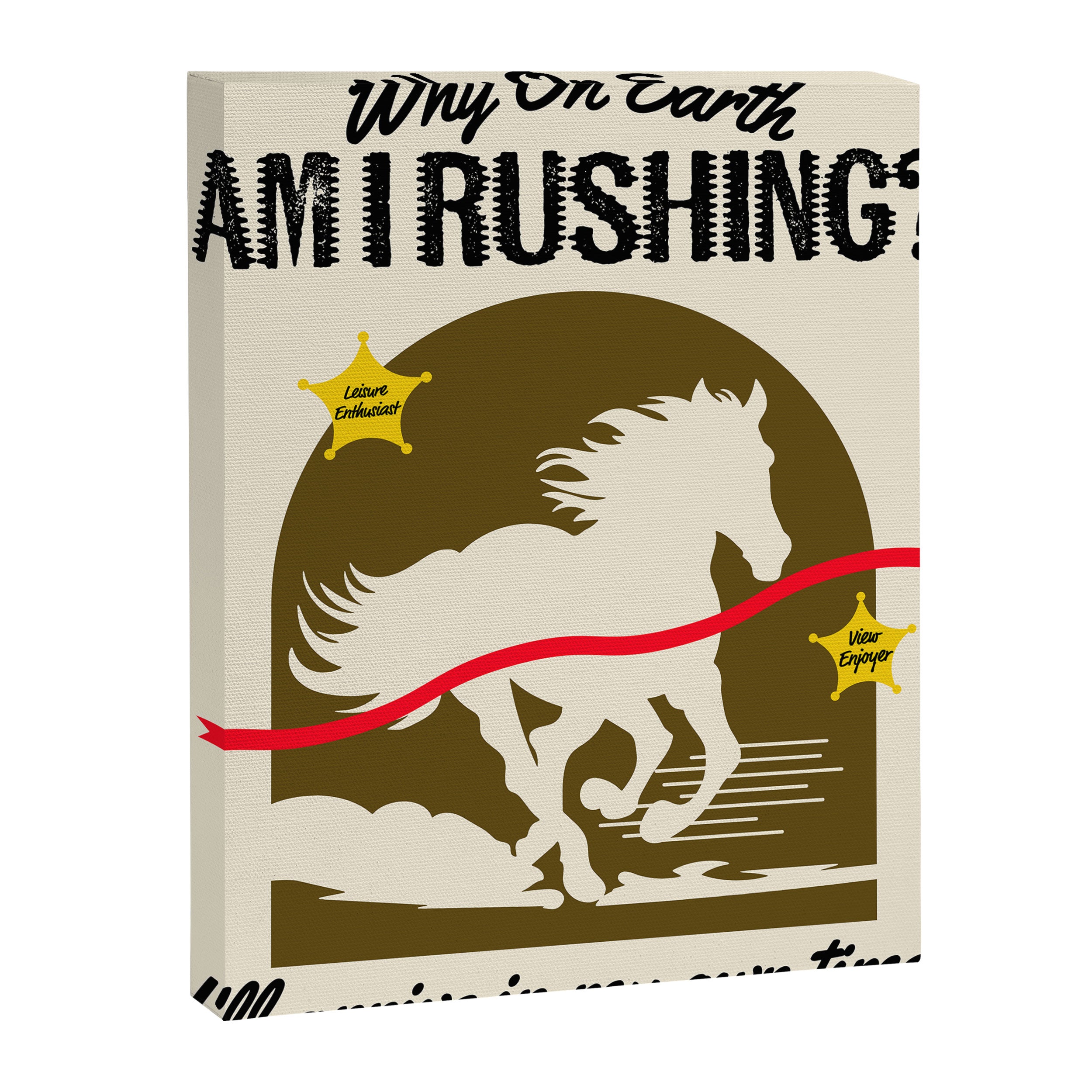 Why Am I Rushing? Canvas Print Gallery Image 6