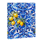 Blue Italian majolica baroque lemon art Canvas Print Gallery Image 8