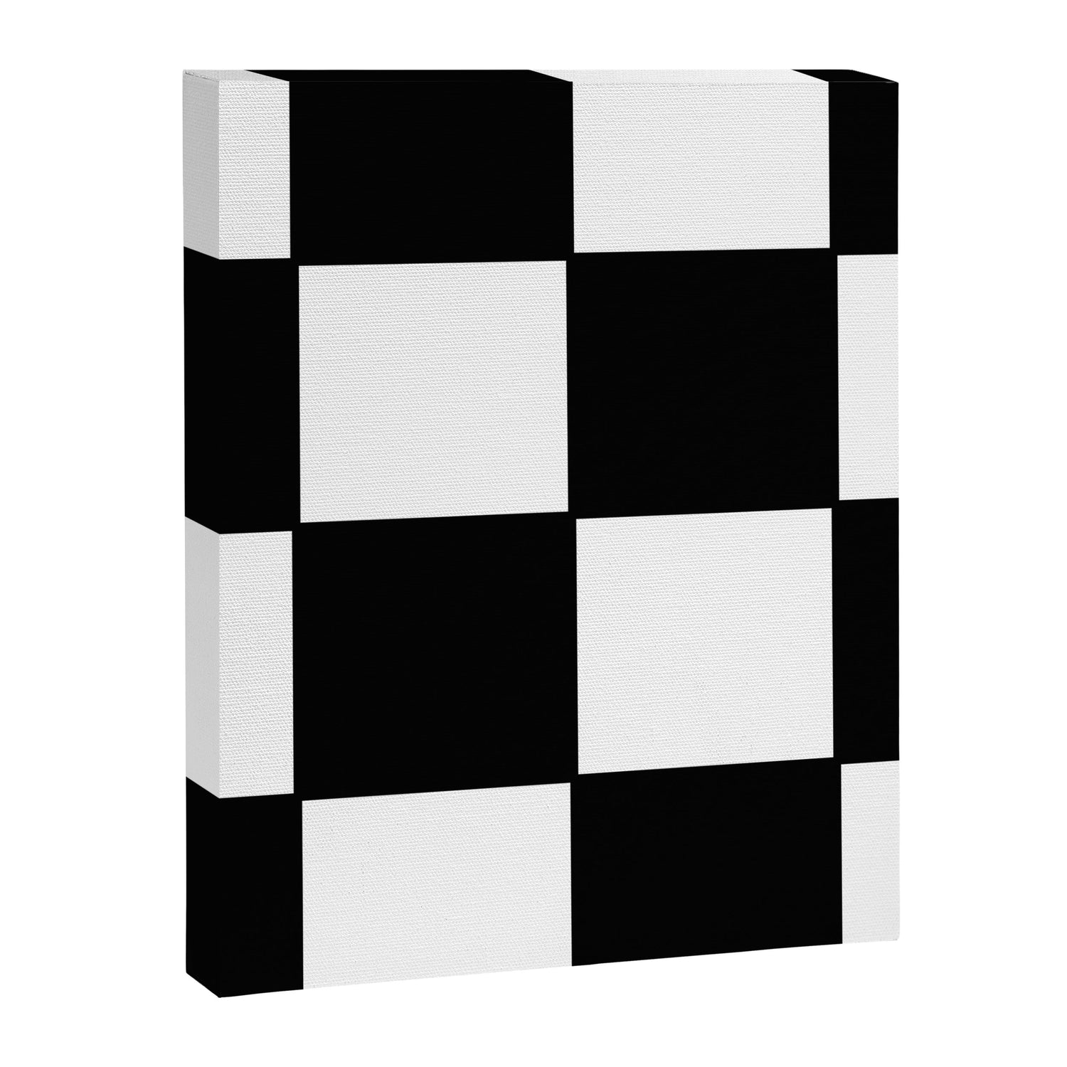Checkered,black and white checked pattern.Gingham. Canvas Print Gallery Image 6
