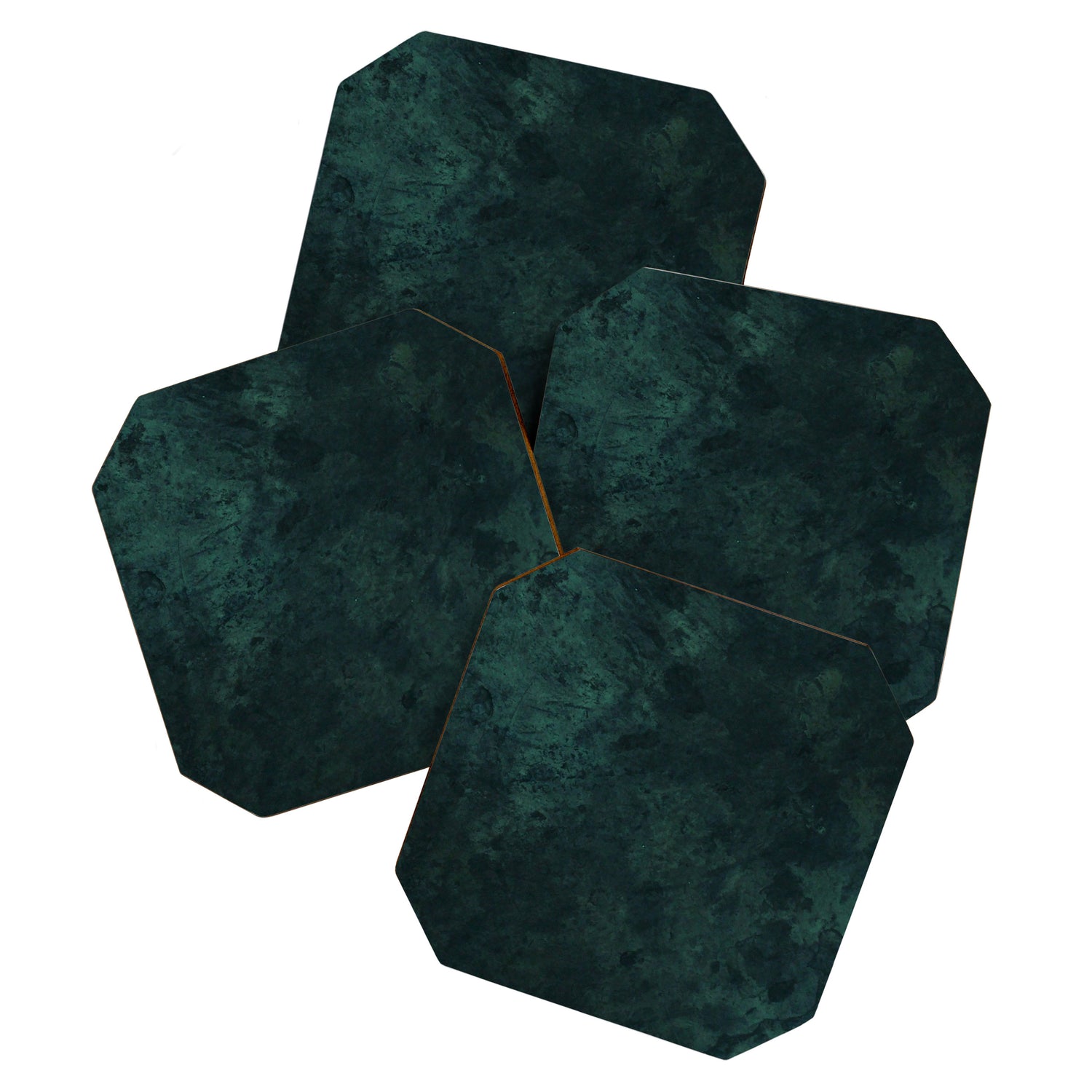 Emerald green stone,marble look decor Coaster Gallery Image 1