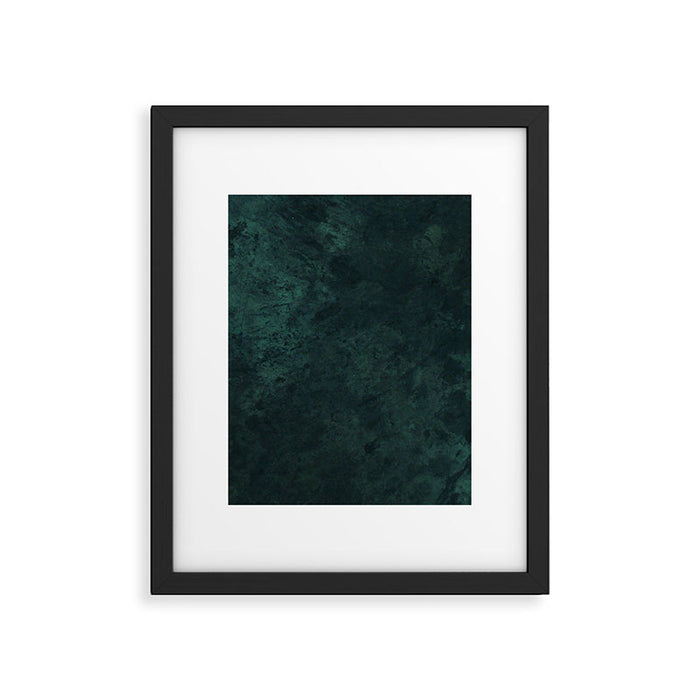Emerald green stone,marble look decor Framed Art Print Gallery Image 1