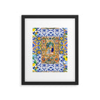 Italian,Sicilian art,holy Mary,Virgin Mary,maiolica,tiles,lemons,Citrus  Framed Art Print Gallery Image 5