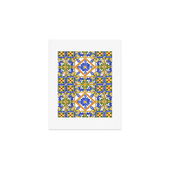 Summer,colourful detailed, Sicilian style art Art Print Gallery Image 1