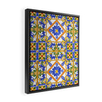 Summer,colourful detailed, Sicilian style art Framed Canvas Print Gallery Image 2