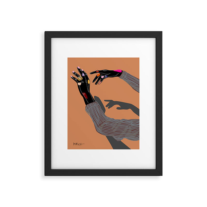 Hands Framed Art Print Gallery Image 5