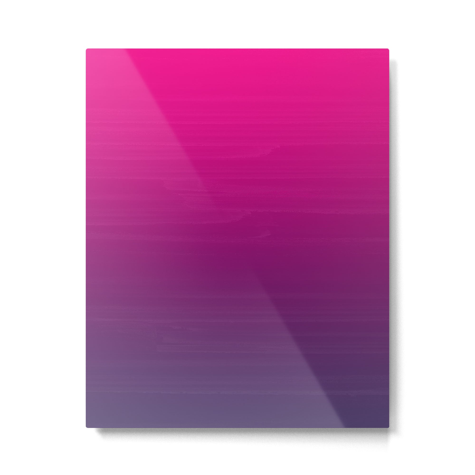 FUSCHIA pink to violet purple Gradient Ombre painted appearance Metal Print Gallery Image 6