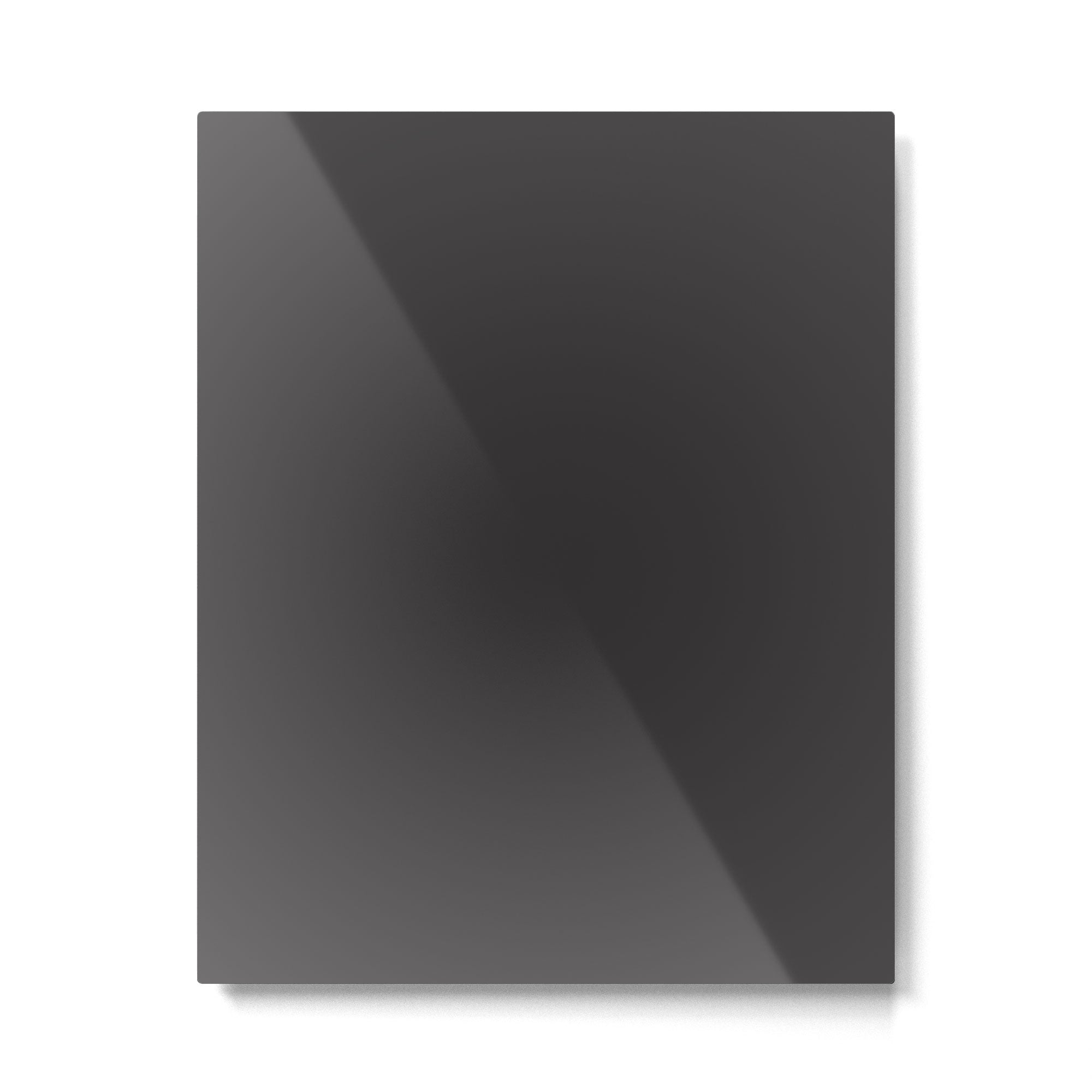 Solid Charcoal Gray Grey Metal Print Gallery Image 6