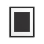 Solid Charcoal Gray Grey Framed Art Print Gallery Image 6