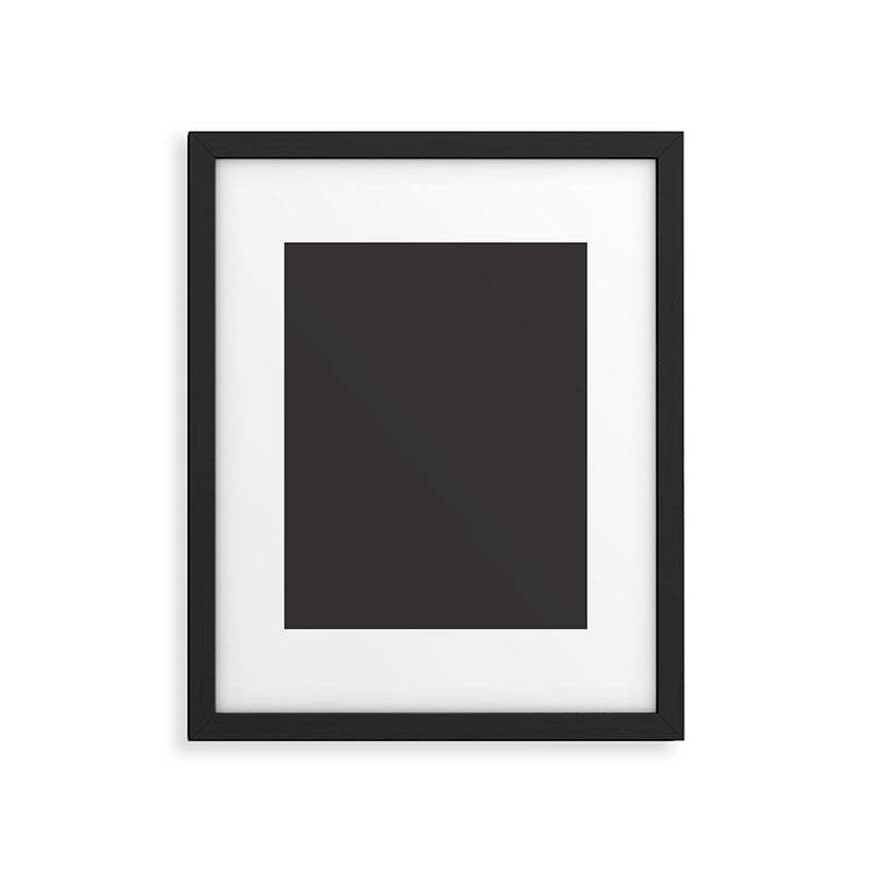 Solid Charcoal Gray Grey Framed Art Print Gallery Image 6